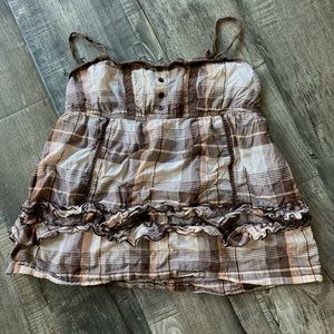 Striped / plaid baby tank